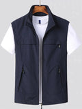 Outdoor Vest Sleeveless Quick-Drying Mesh Multiple Pockets