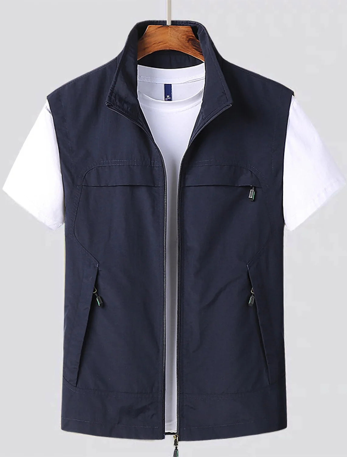 Outdoor Vest Sleeveless Quick-Drying Mesh Multiple Pockets