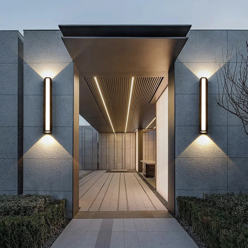 Outdoor Wall Lamp Aluminum IP65 Warm White LED