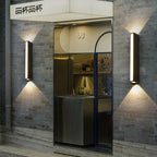 Outdoor Wall Lamp Aluminum IP65 Warm White LED