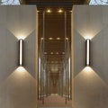 Outdoor Wall Lamp Aluminum IP65 Warm White LED