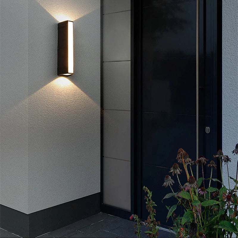 Outdoor Wall Lamp Aluminum IP65 Warm White LED