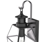 Outdoor Wall Lamp Matte Black Weatherproof Motion Sensor Option