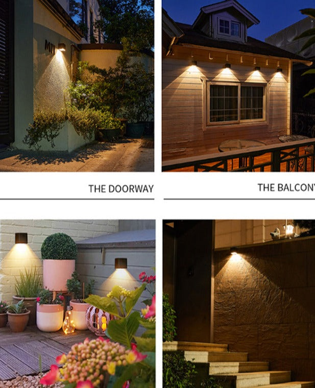 Outdoor Wall Lamp Solar-Powered Automatic Light Sensor IP65
