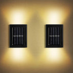 Outdoor Wall Lamp Solar-Powered Up & Down Warm LEDs