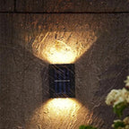 Outdoor Wall Lamp Solar-Powered Up & Down Warm LEDs