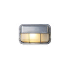 Outdoor Wall Lamp Weather-Resistant Brass & Glass