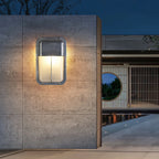 Outdoor Wall Lamp Weather-Resistant Brass & Glass