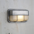 Outdoor Wall Lamp Weather-Resistant Brass & Glass
