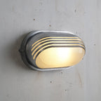 Outdoor Wall Lamp Weather-Resistant Brass & Glass