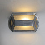Outdoor Wall Lamp Weather-Resistant Brass & Glass