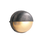 Outdoor Wall Lamp Weather-Resistant Brass & Glass