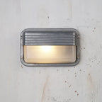 Outdoor Wall Lamp Weather-Resistant Brass & Glass