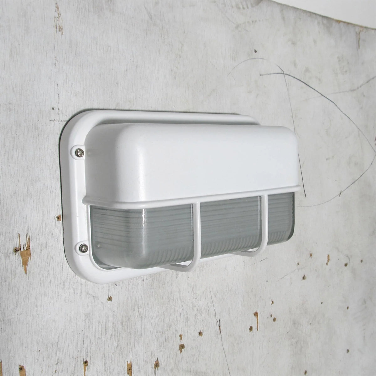 Outdoor Wall Lamp Weather-Resistant Brass & Glass