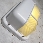 Outdoor Wall Lamp Weather-Resistant Brass & Glass