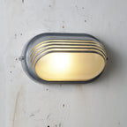 Outdoor Wall Lamp Weather-Resistant Brass & Glass