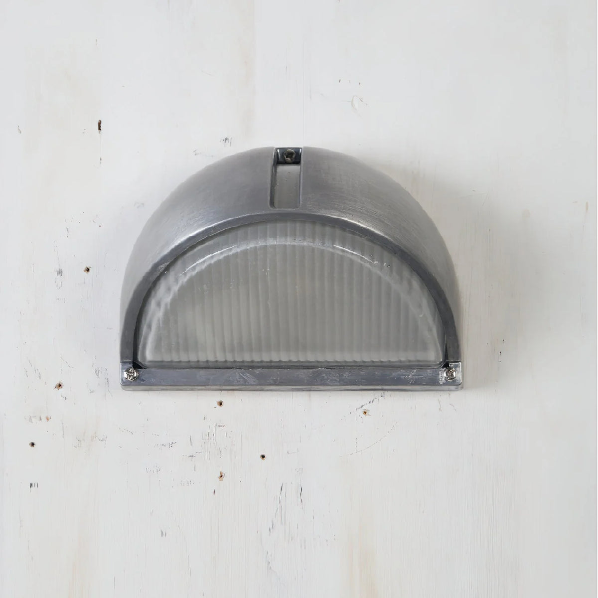 Outdoor Wall Lamp Weather-Resistant Brass & Glass