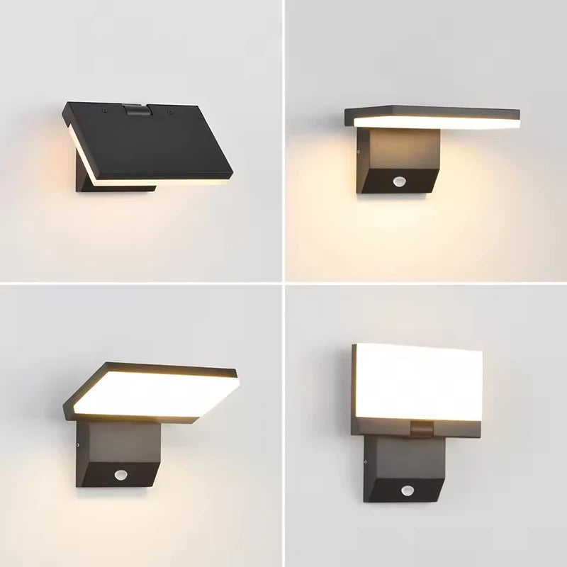 Outdoor Wall Light 18W Warm LED IP65 Foldable Head