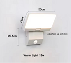 Outdoor Wall Light 18W Warm LED IP65 Foldable Head