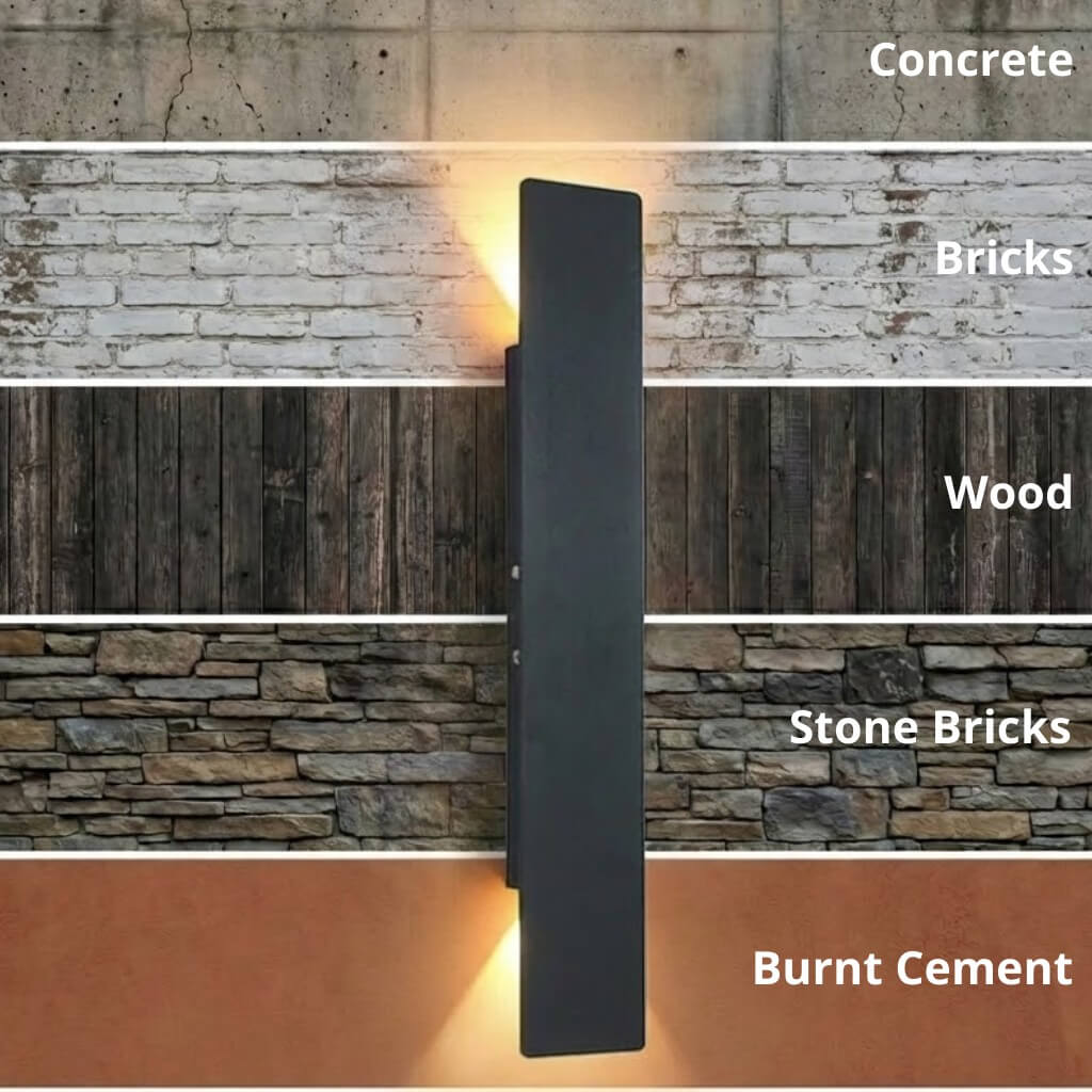 Outdoor Wall Light Aluminum IP65 Up & Down LED