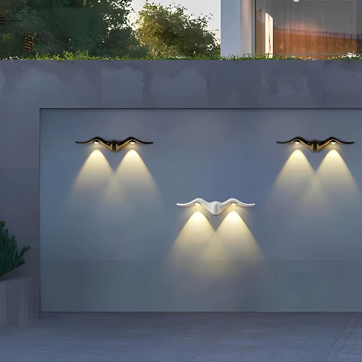 Outdoor Wall Light Animal Silhouette Waterproof Integrated LED