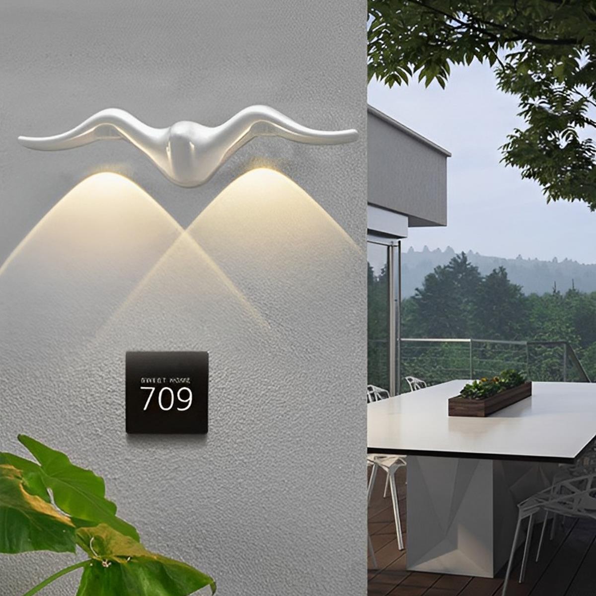 Outdoor Wall Light Animal Silhouette Waterproof Integrated LED