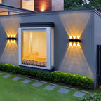 Outdoor Wall Light Solar 6-LED Warm White Waterproof