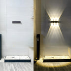 Outdoor Wall Light Solar 6-LED Warm White Waterproof