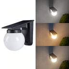 Outdoor Wall Light Solar Dusk-To-Dawn Warm LED