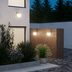 Outdoor Wall Light Solar Dusk-To-Dawn Warm LED