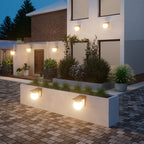 Outdoor Wall Light Solar Dusk-To-Dawn Warm LED