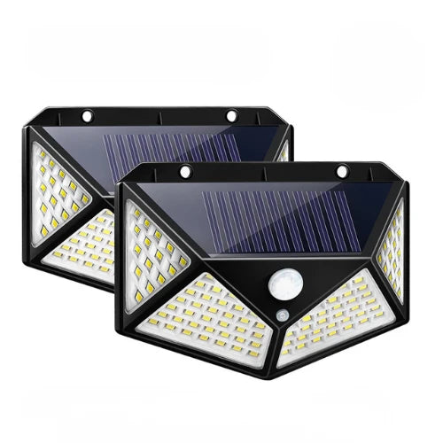 Outdoor Wall Light Solar Motion Sensor 100 LEDs