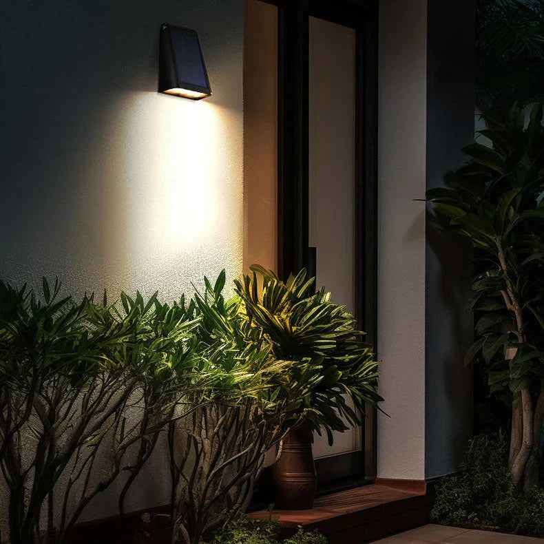Outdoor Wall Light Solar Powered LED Weatherproof