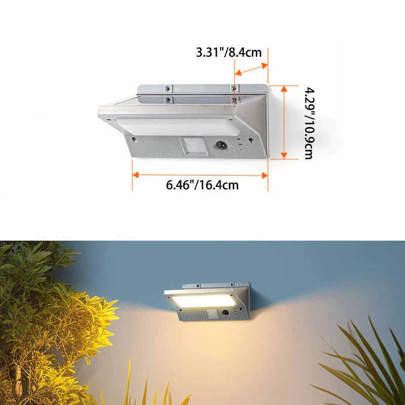 Outdoor Wall Light Solar Powered LED Weatherproof