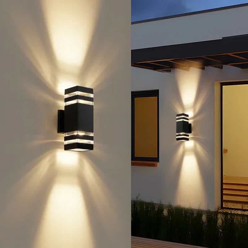 Outdoor Wall Light Two-Way Warm White LED IP65