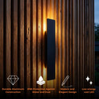 Outdoor Wall Light Up & Down LED Weatherproof Aluminum