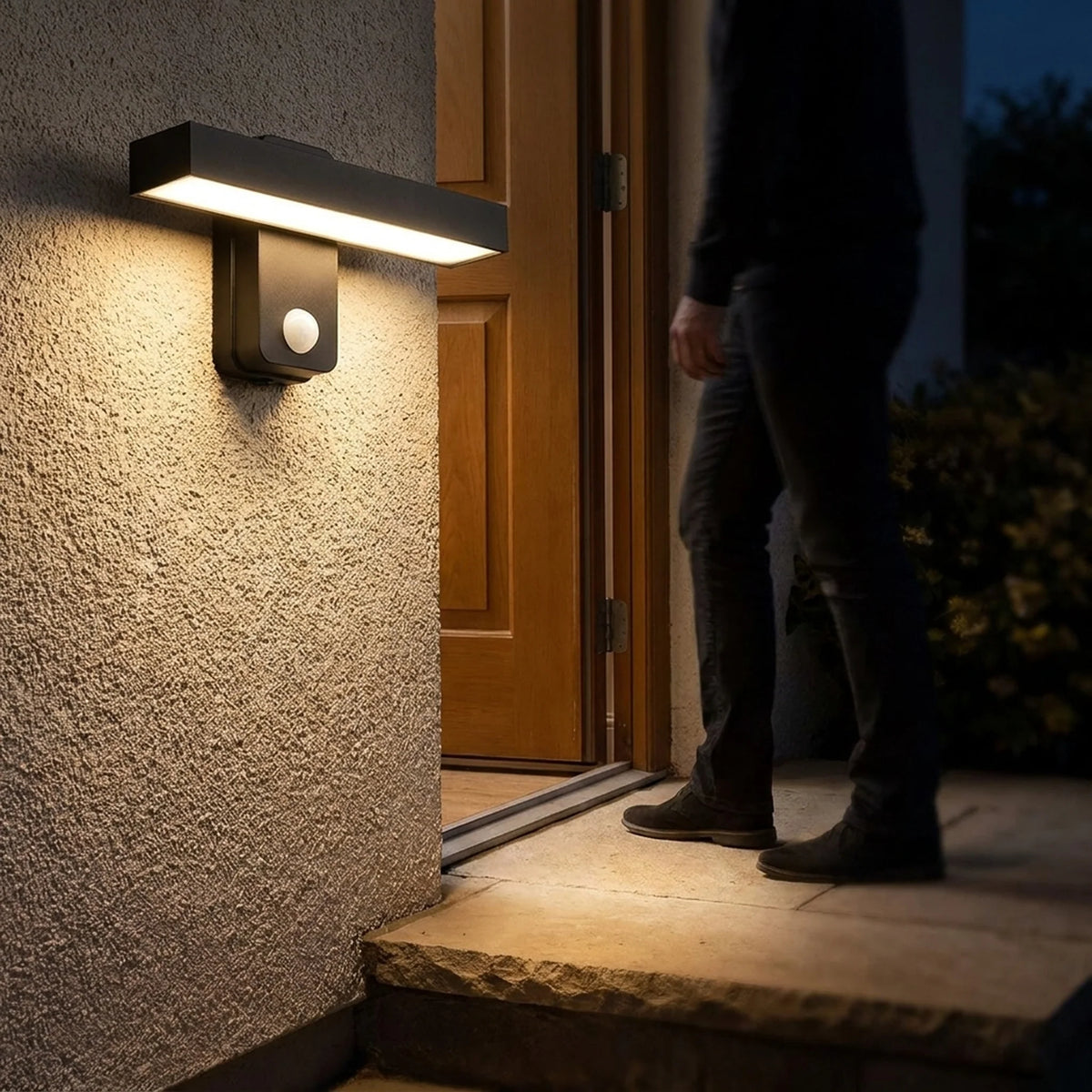 Outdoor Wall Light Warm White LED Motion Sensor IP65