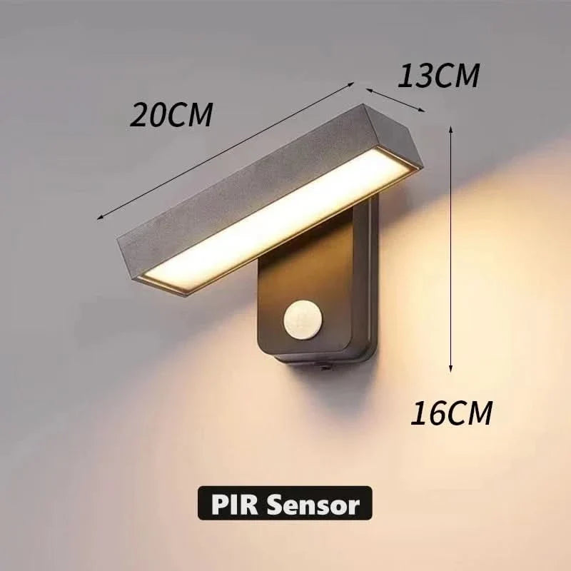 Outdoor Wall Light Warm White LED Motion Sensor IP65