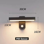 Outdoor Wall Light Warm White LED Motion Sensor IP65