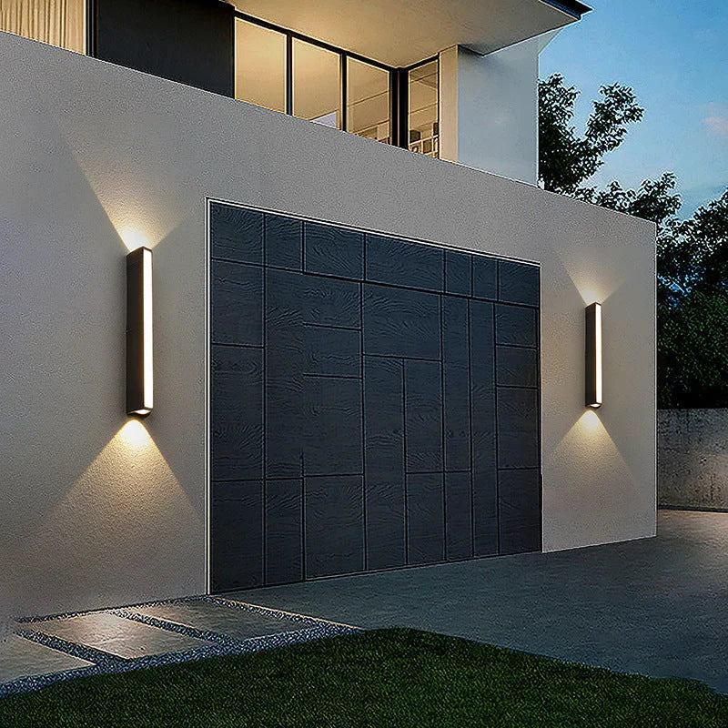 Outdoor Wall Light Weather-Resistant Aluminum & Warm White LED