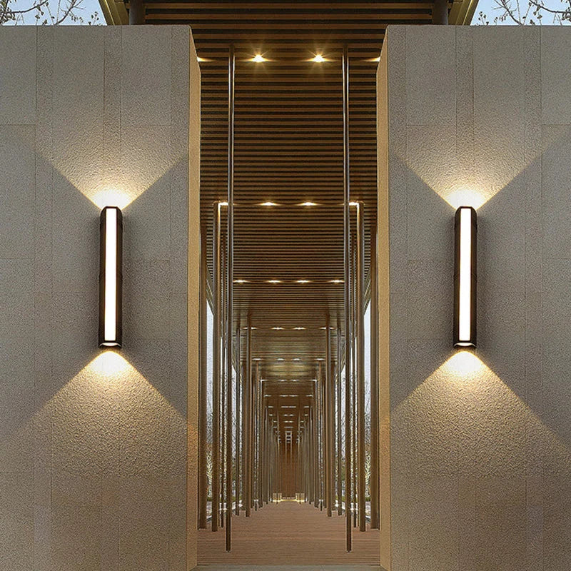 Outdoor Wall Light Weather-Resistant Aluminum & Warm White LED
