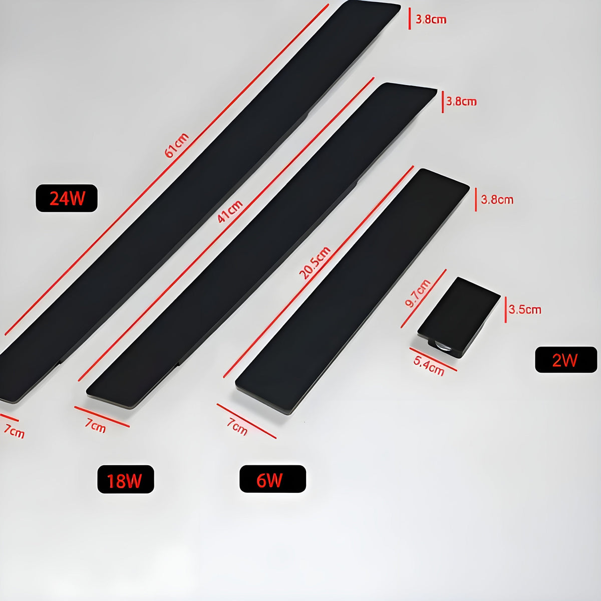 Outdoor Wall Light Weatherproof Aluminum LED