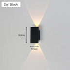 Outdoor Wall Light Weatherproof Aluminum LED