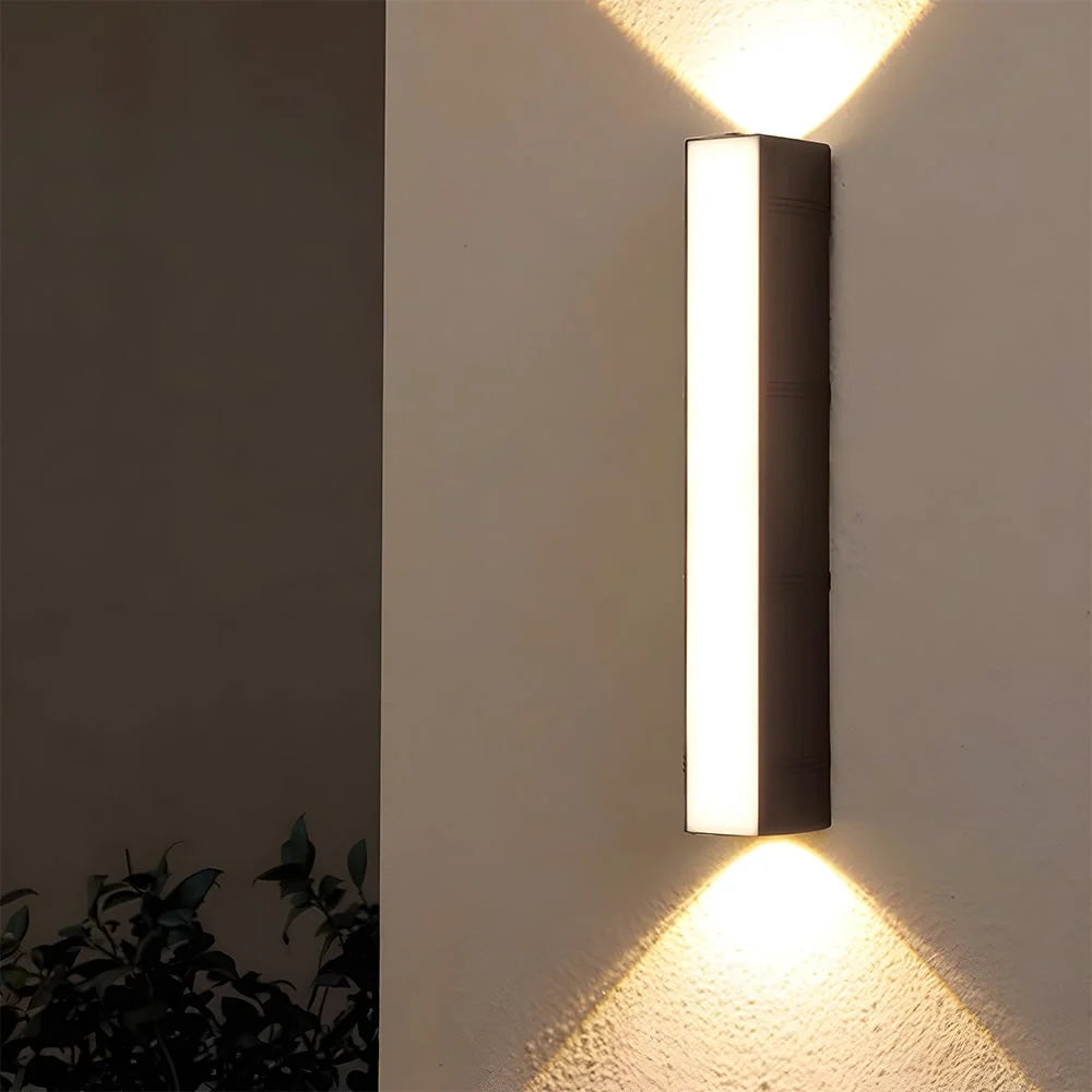 Outdoor Wall Sconce Up & Down LED Matte Black