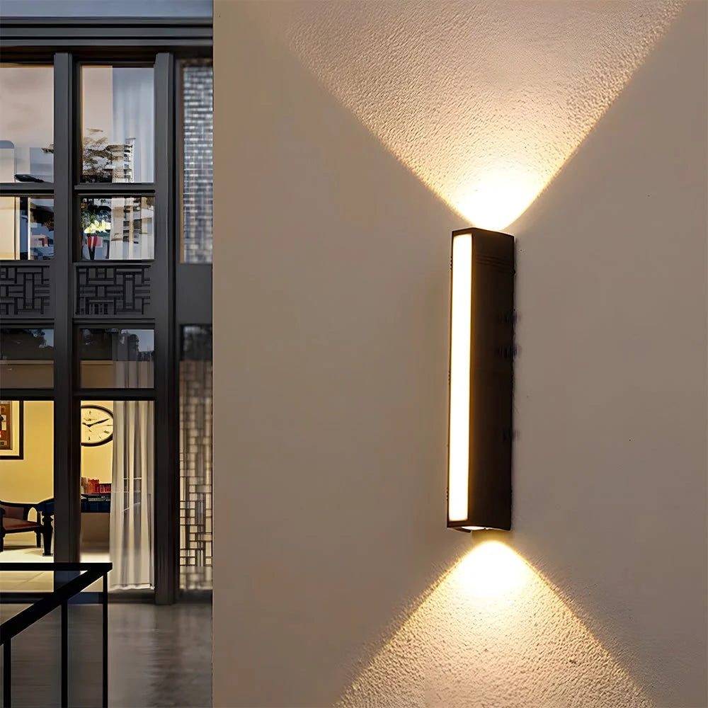 Outdoor Wall Sconce Up & Down LED Matte Black