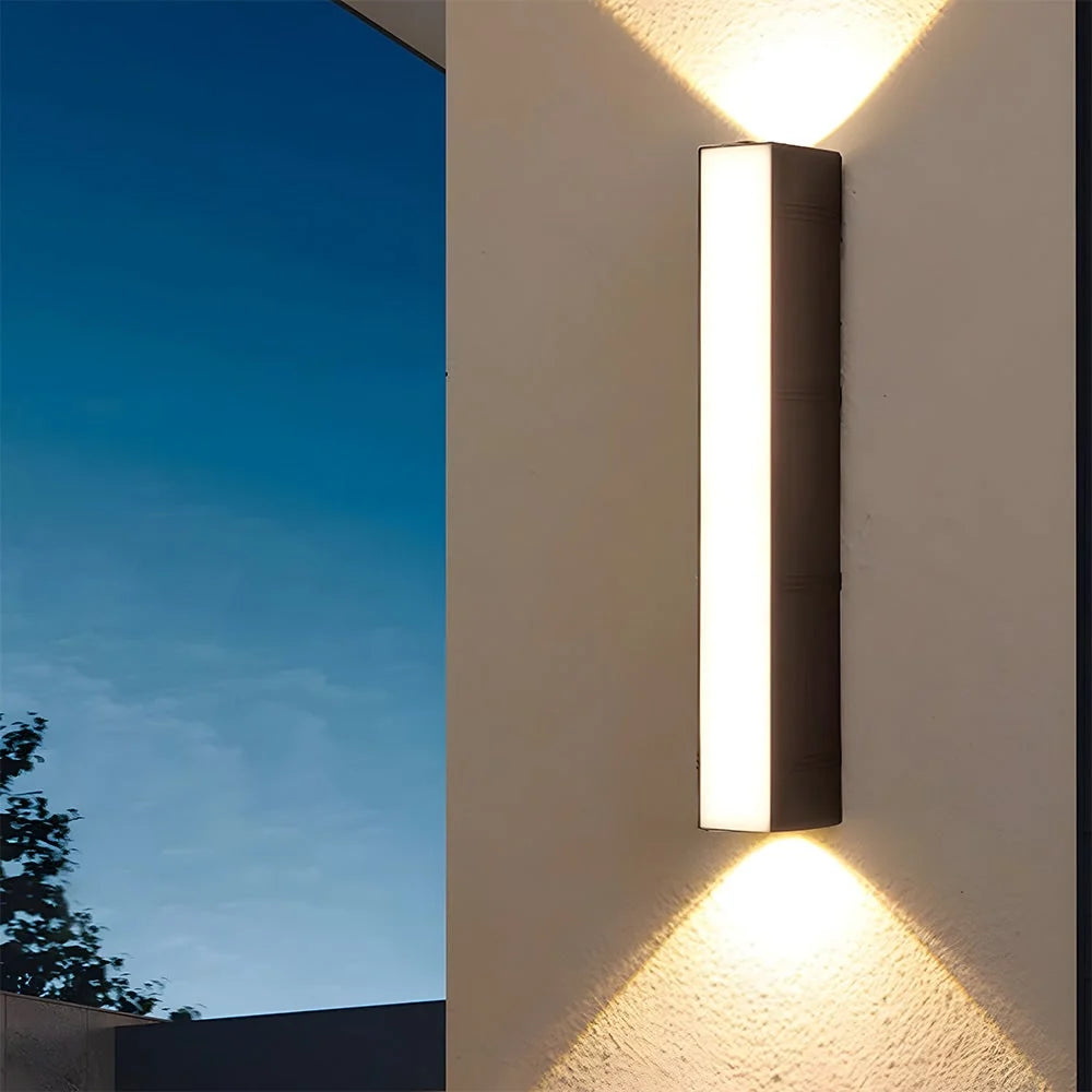 Outdoor Wall Sconce Up & Down LED Matte Black
