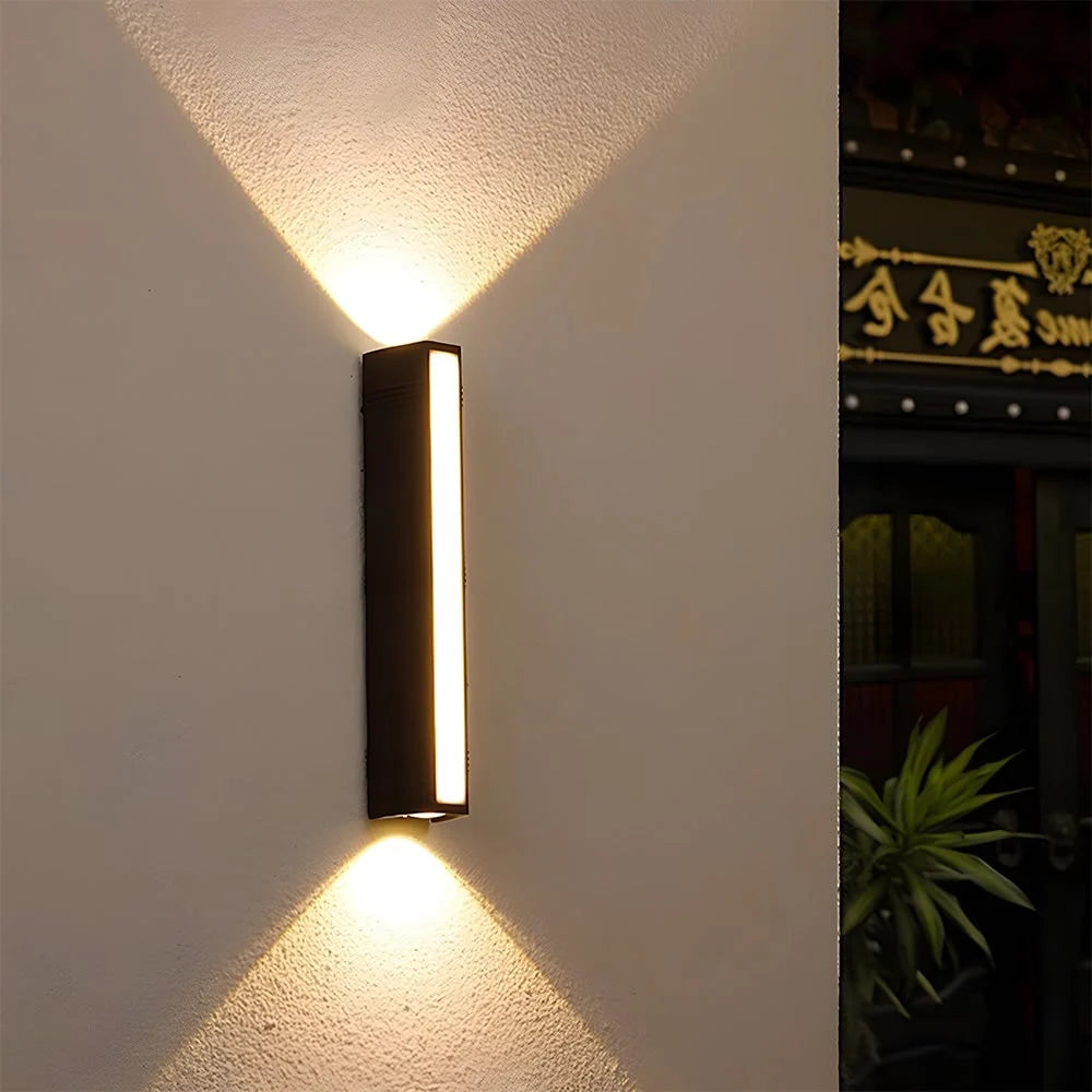 Outdoor Wall Sconce Up & Down LED Matte Black