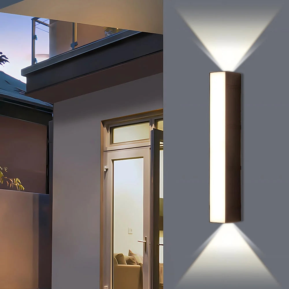 Outdoor Wall Sconce Up & Down LED Matte Black