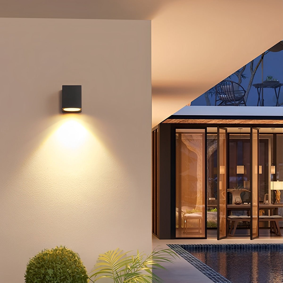 Outdoor Wall Washer Light Up/Down LED Die-Cast Aluminum