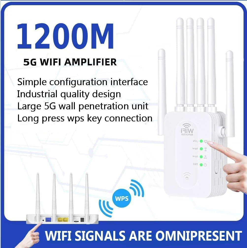 Outdoor WiFi Extender Long-Range Coverage & Weather-Resistant